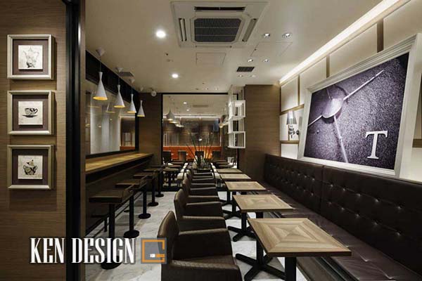 thiết kế quán cafe phong cách hiện đại